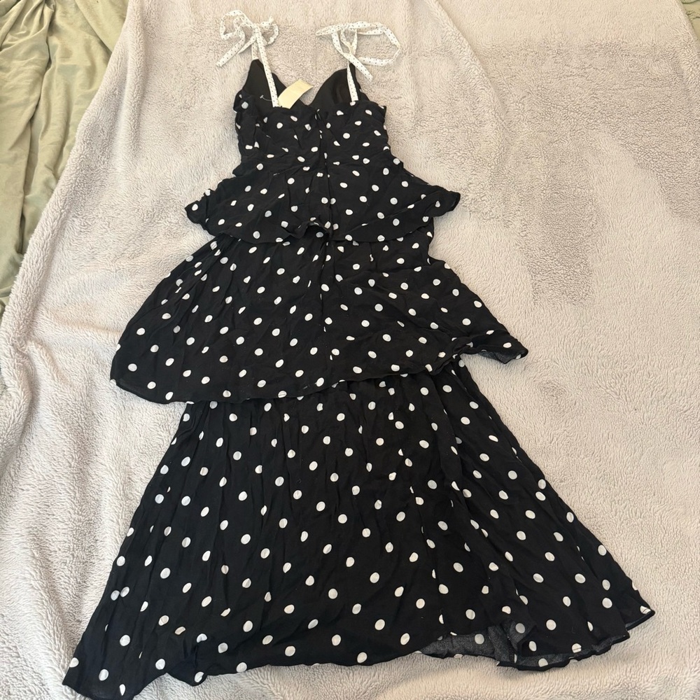 Mi Ami Polka Dot Tiered Dress - Picture 2 of 4